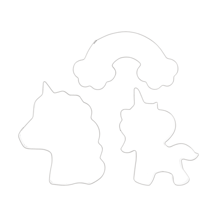Nordwik Lebkuchenform Einhorn 3 Teile - Edelstahl - Nordwik