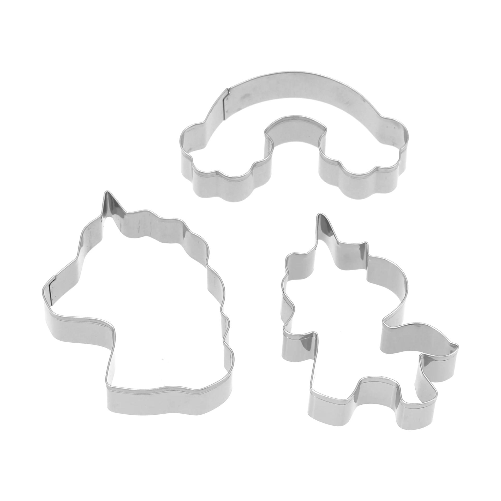 Nordwik Lebkuchenform Einhorn 3 Teile, Edelstahl Nordwik
