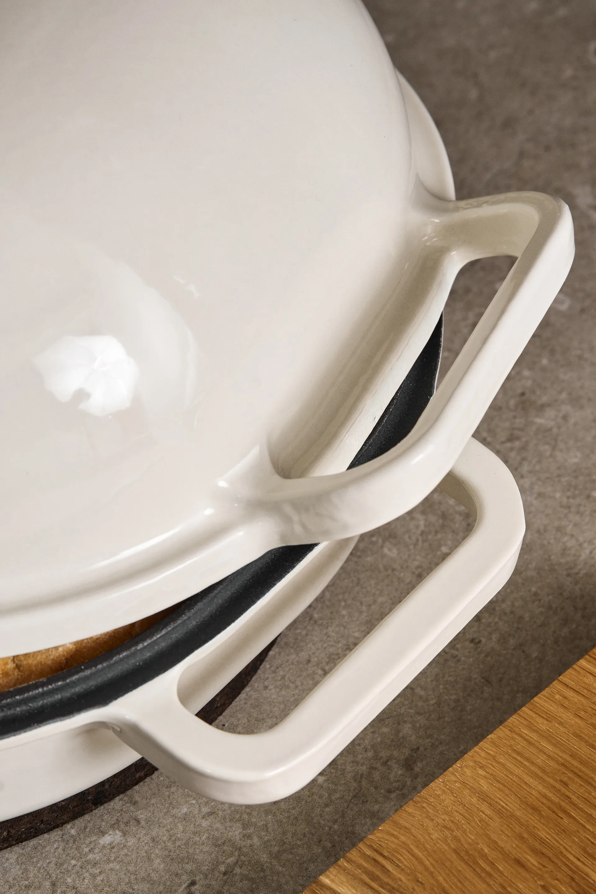 Nordwik Levain Brotform emailliert 39x26 cm, Creme Nordwik