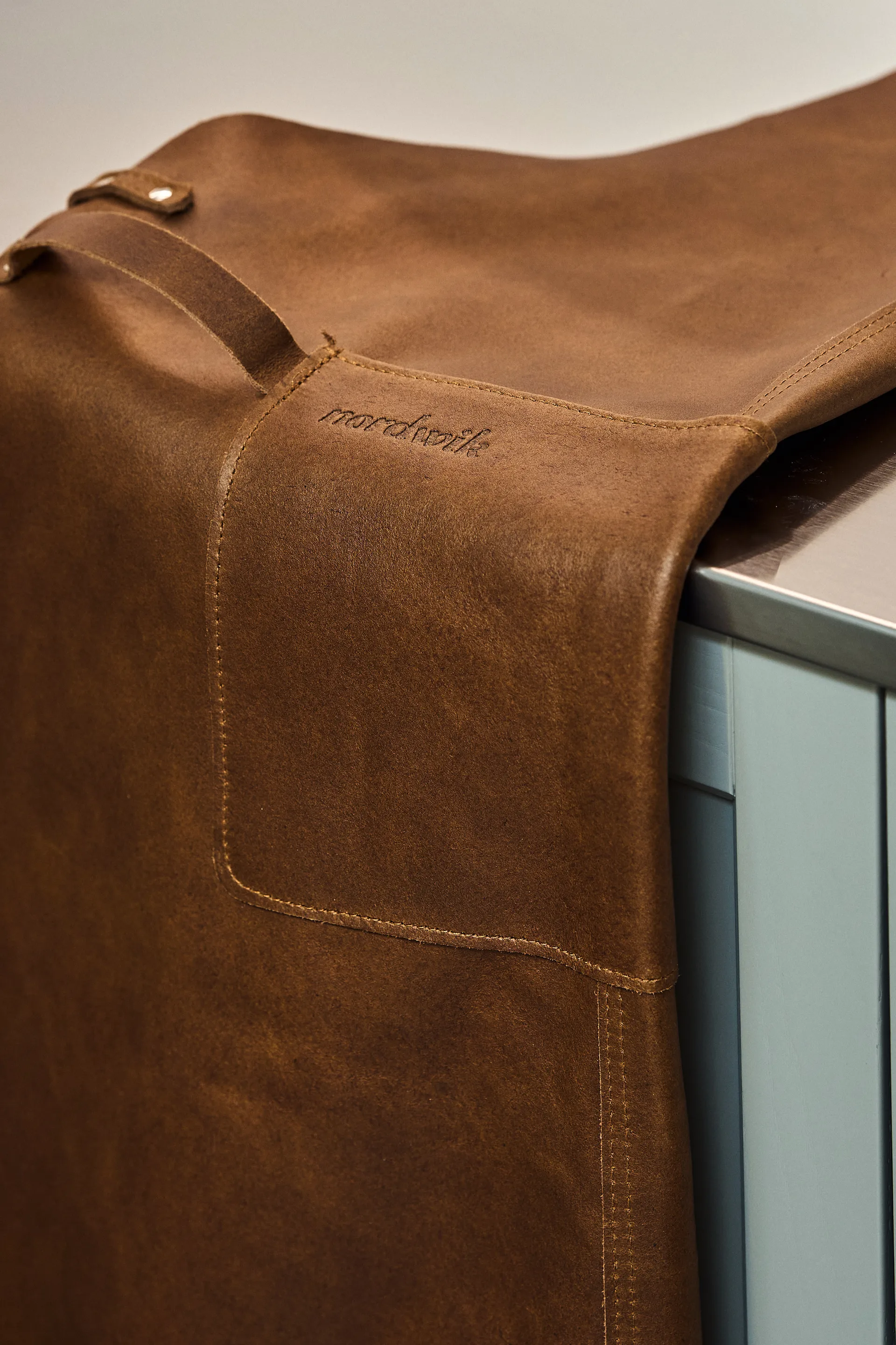 Nordwik Schürze Leder, Braun Nordwik