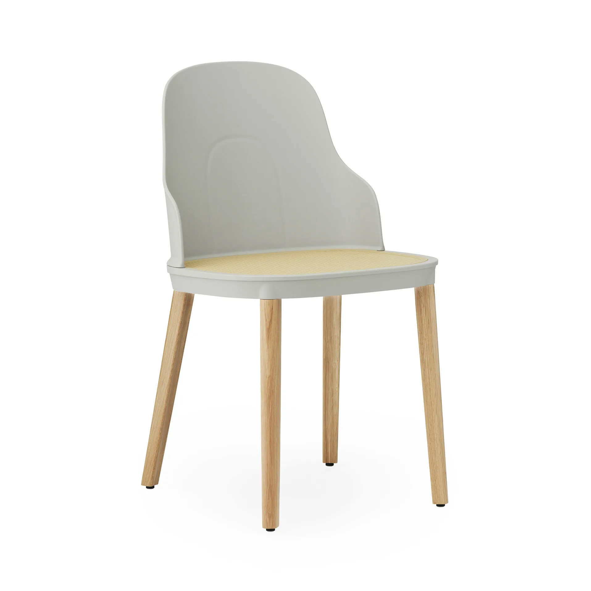 Allez molded wicker Stuhl, Warm Grey-Eiche Normann Copenhagen
