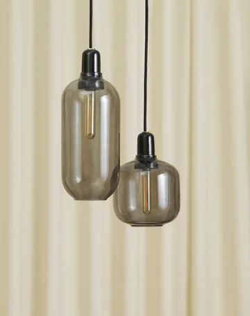 Amp Pendelleuchte groß - Grau-schwarz - Normann Copenhagen
