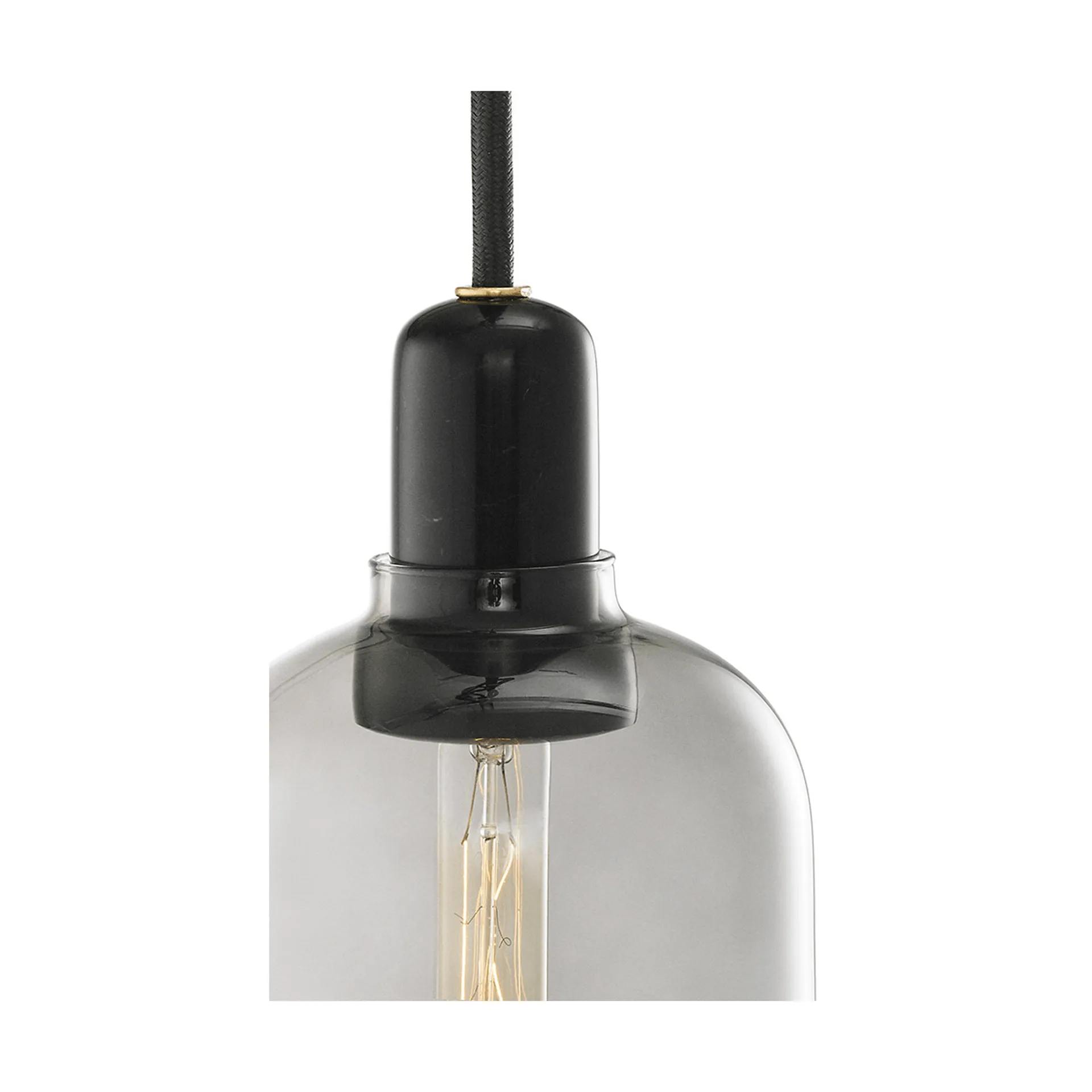 Amp Pendelleuchte klein, Grau-schwarz Normann Copenhagen