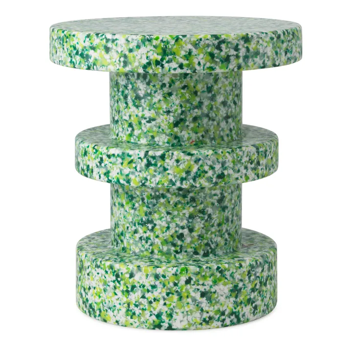 Bit Stack runder Hocker - Grün, Ø36x42 cm - Normann Copenhagen
