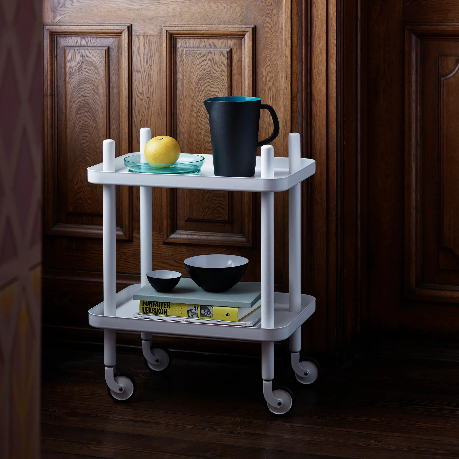 Block Beistelltisch, Weiß-weiß Normann Copenhagen