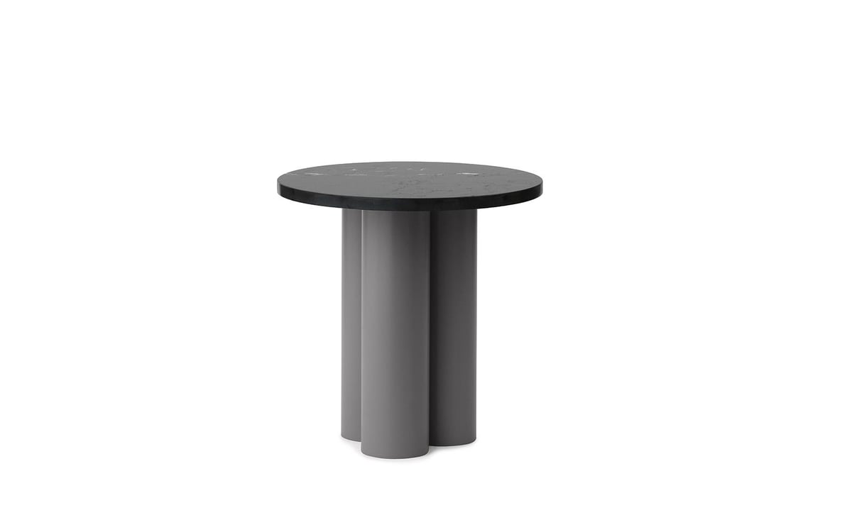 Normann Copenhagen Dit Beistelltisch Ø40 cm Grau-Schwarz-Marquina