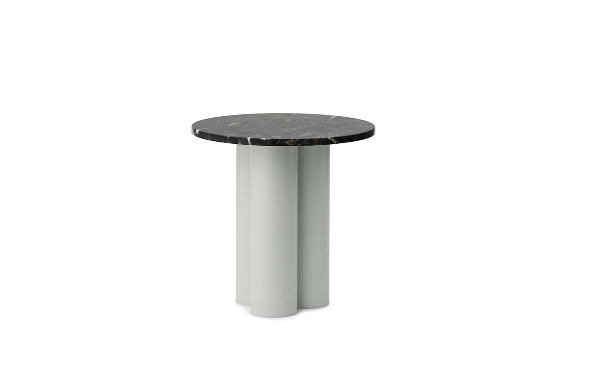 Normann Copenhagen Dit Beistelltisch Ø40 cm Hellgrün-Portoro-Gold