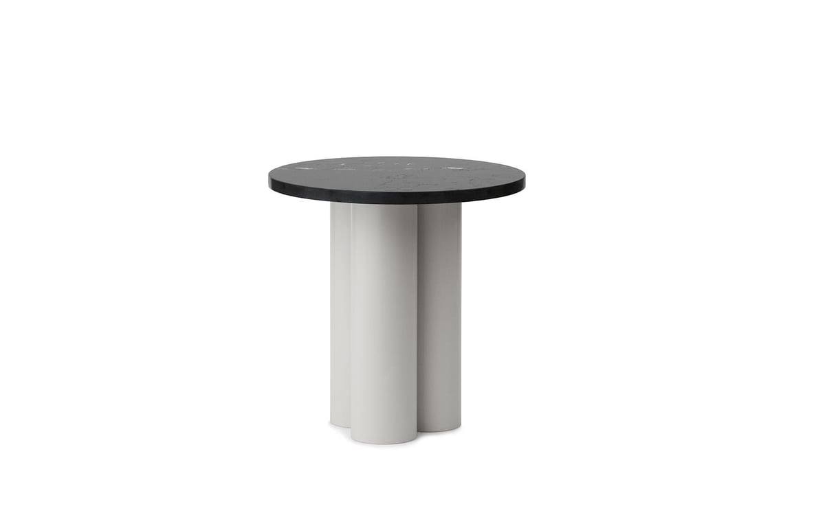 Normann Copenhagen Dit Beistelltisch Ø40 cm Sand-Schwarz-Marquina