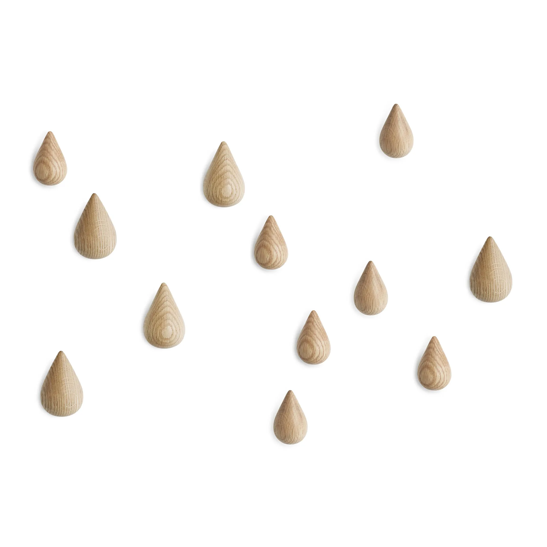 Dropit Wandhaken 2er Pack, Holz natur groß Normann Copenhagen