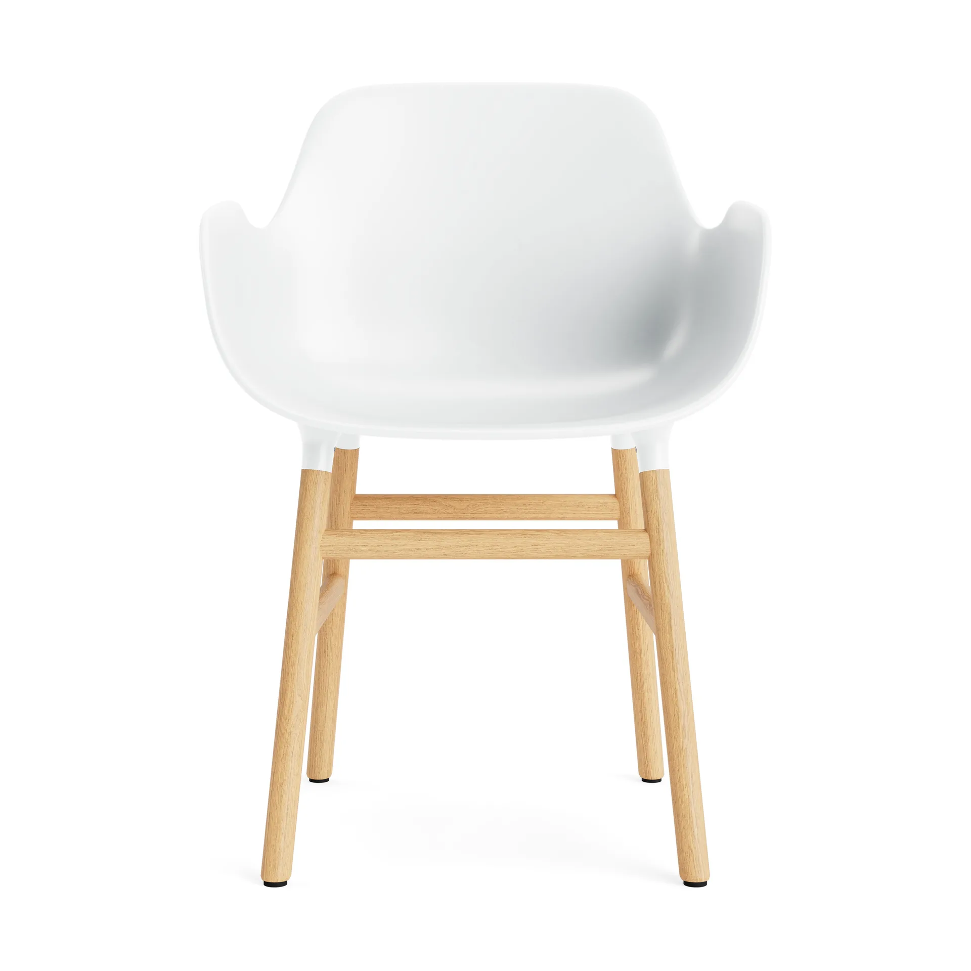 Form Armlehnstuhl, White, Eichenholzbeine Normann Copenhagen