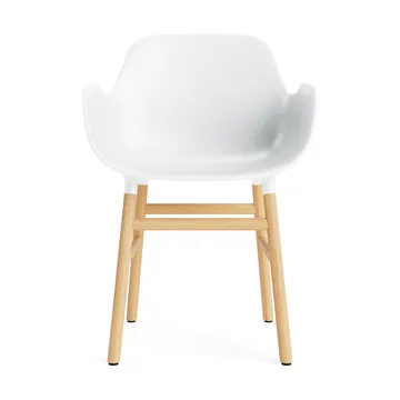 Form Armlehnstuhl - White, Eichenholzbeine - Normann Copenhagen