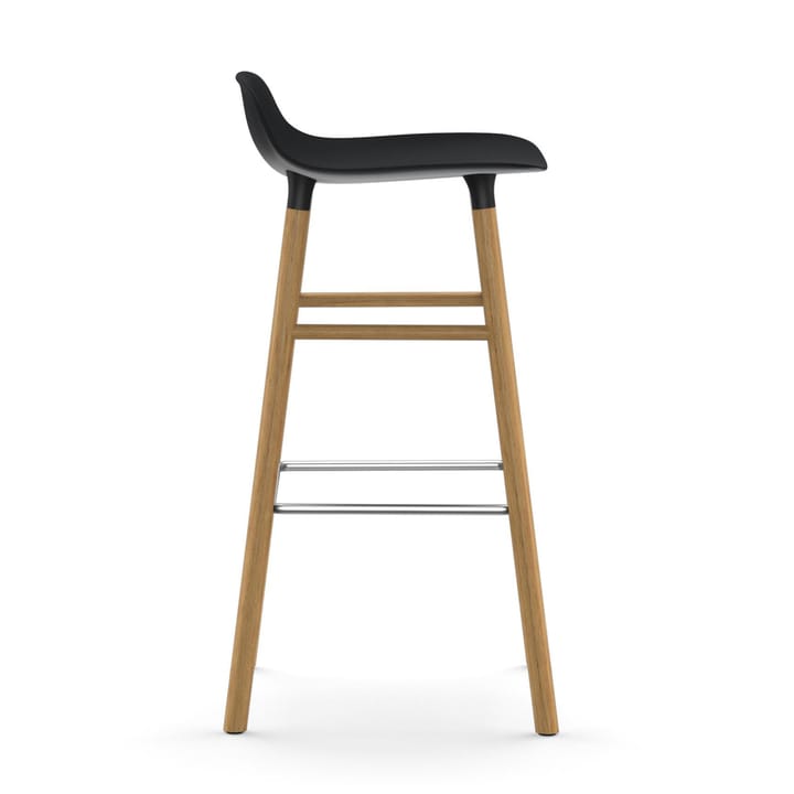 Form Barstuhl Eichen-Beine 75cm, Schwarz Normann Copenhagen