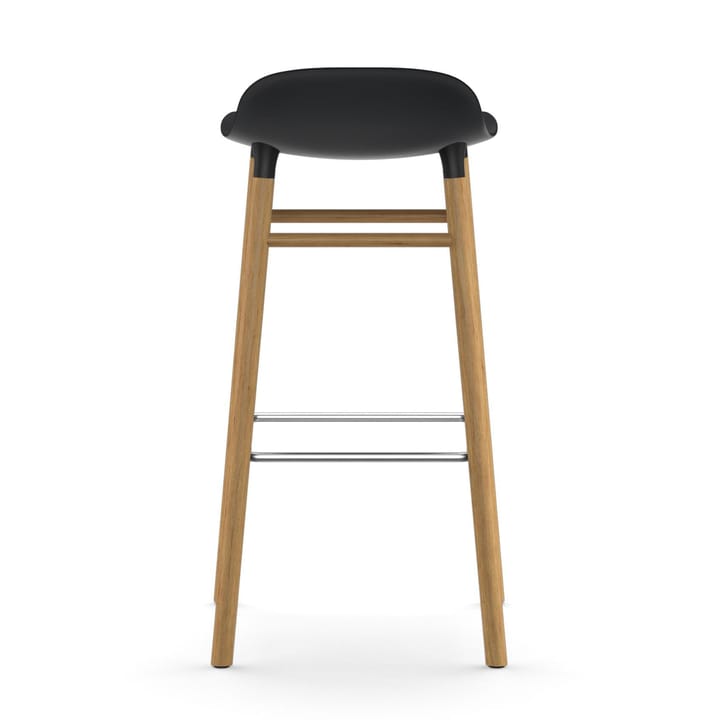 Form Barstuhl Eichen-Beine 75cm, Schwarz Normann Copenhagen