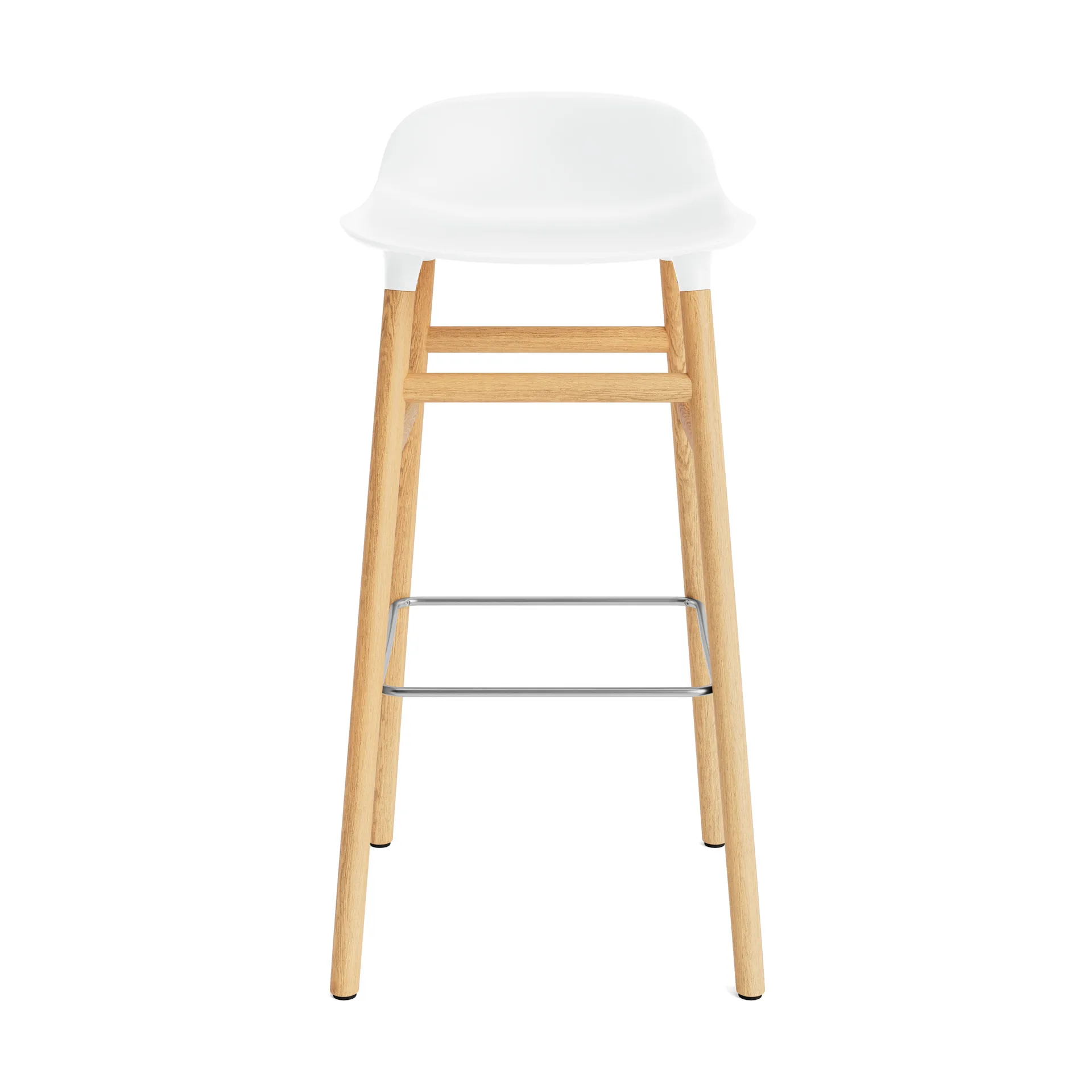 Form Barstuhl Eichen-Beine 75cm, Weiß Normann Copenhagen