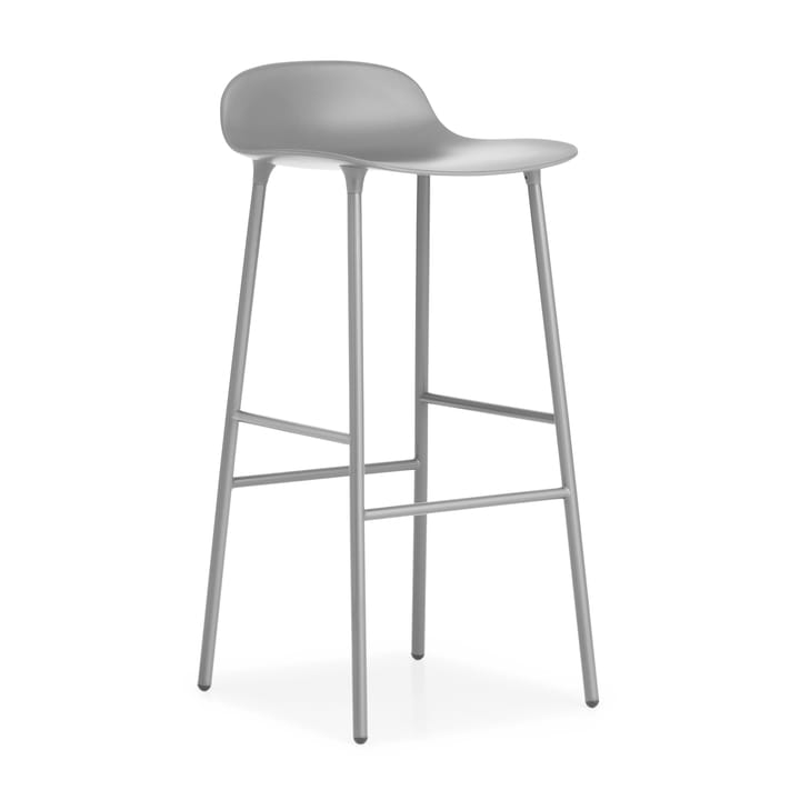 Form Barstuhl Metallbeine 75cm - Grau - Normann Copenhagen