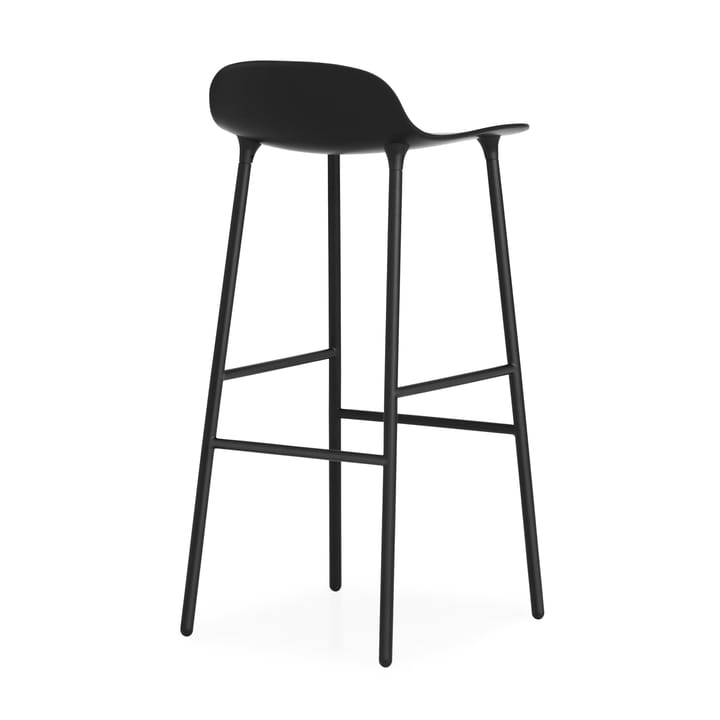 Form Barstuhl Metallbeine 75cm, Schwarz Normann Copenhagen