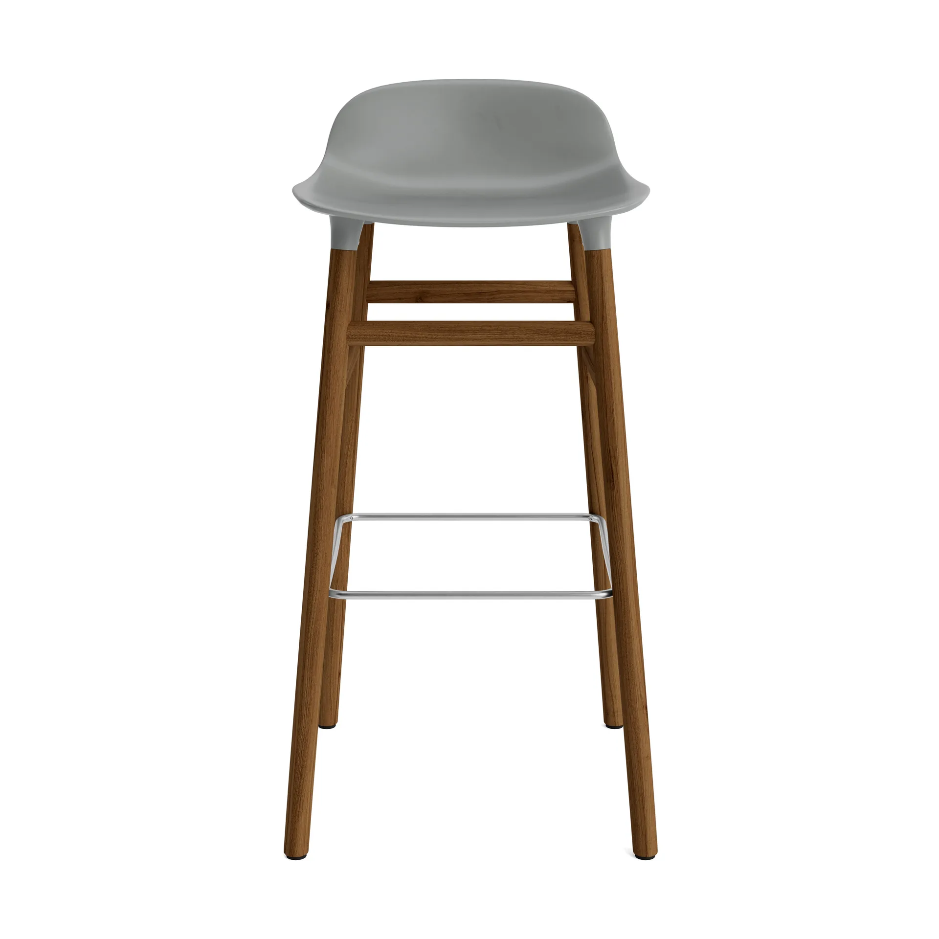 Form Barstuhl valnötsBeine 75cm, Grau Normann Copenhagen