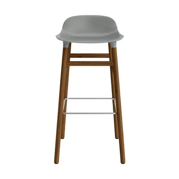 Form Barstuhl valnötsBeine 75cm - Grau - Normann Copenhagen
