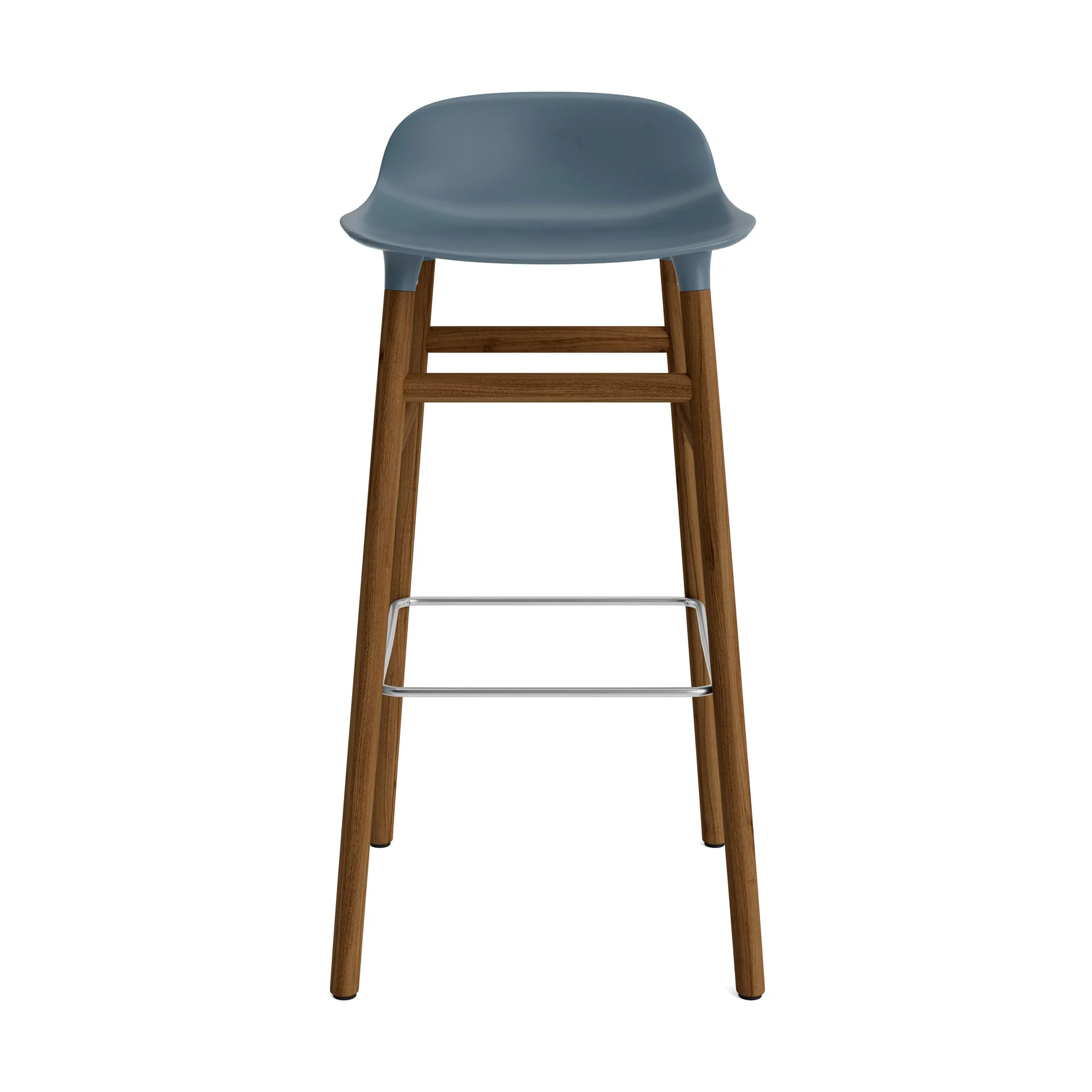 Form Barstuhl valnötsBeine 75cm, Weiß Normann Copenhagen