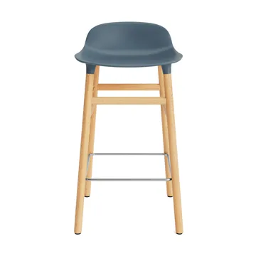 Form Chair Barstuhl Eichen-Beine - Blau - Normann Copenhagen
