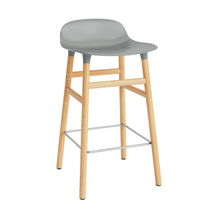 Form Chair Barstuhl Eichen-Beine - Grau - Normann Copenhagen