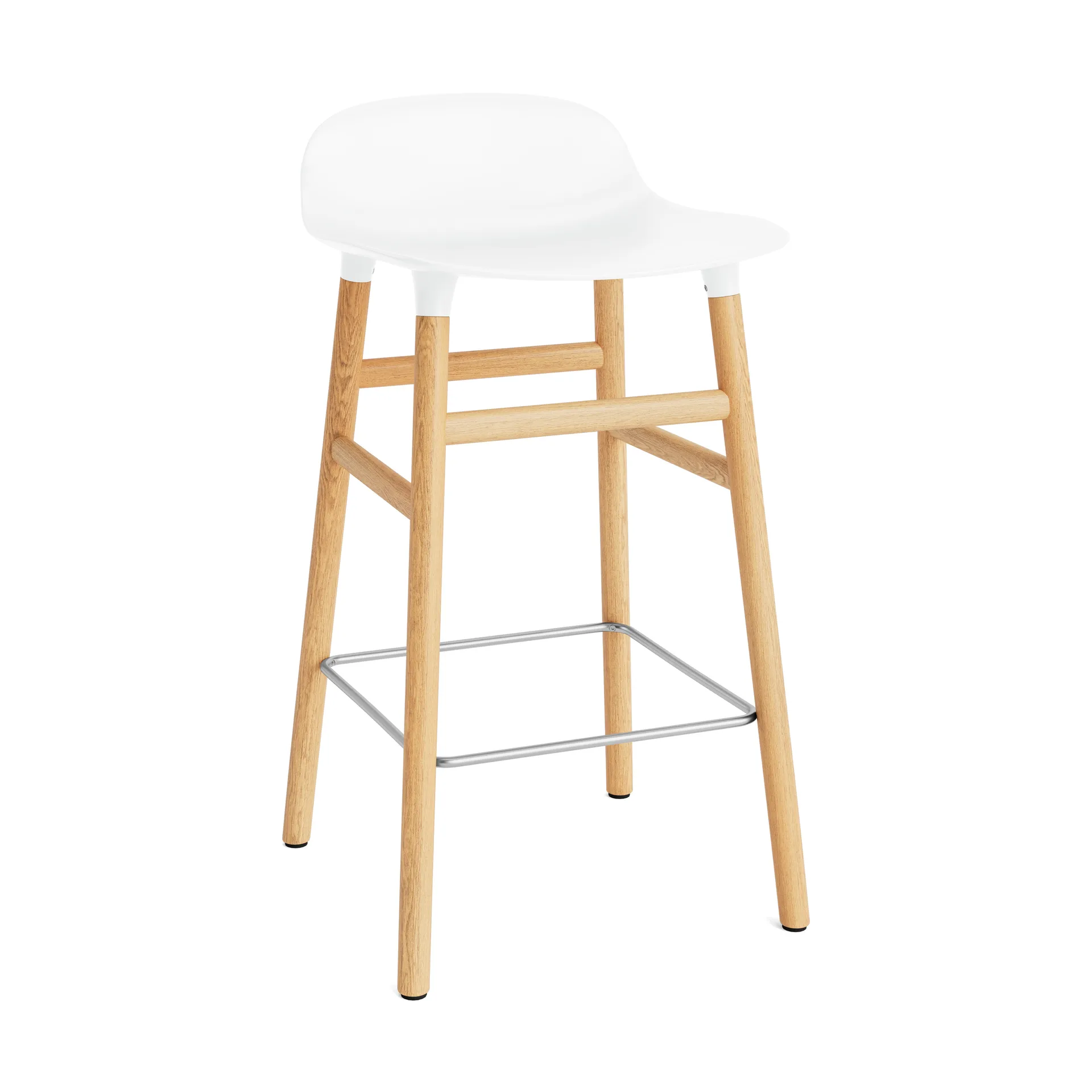Form Chair Barstuhl Eichen-Beine, Weiß Normann Copenhagen
