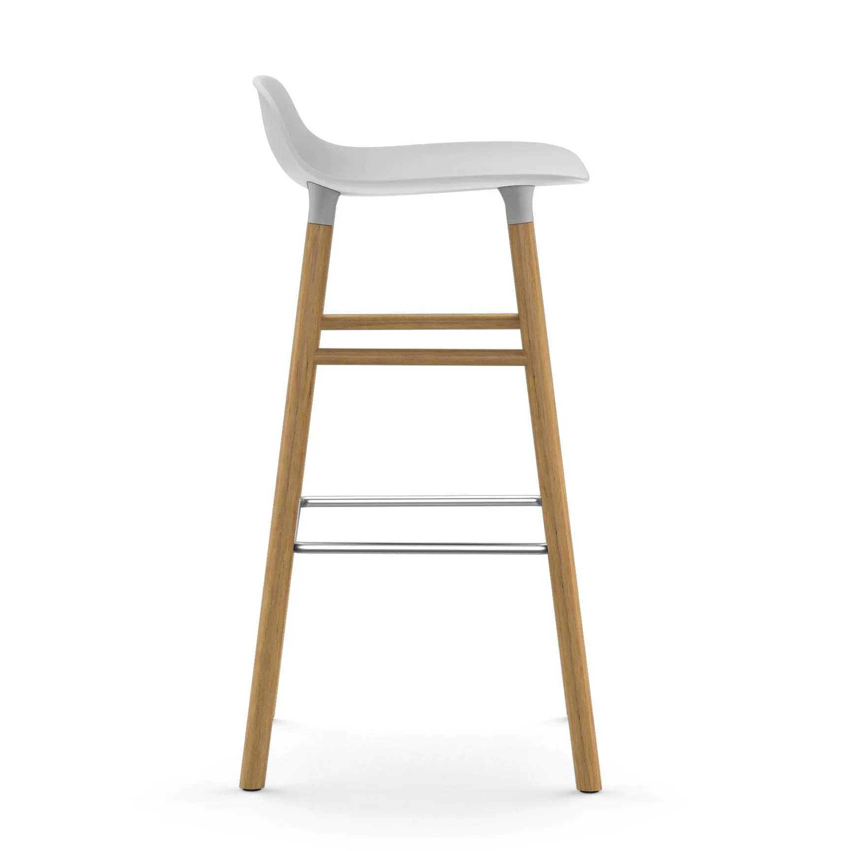 Form Chair Barstuhl Eichen-Beine, Weiß Normann Copenhagen