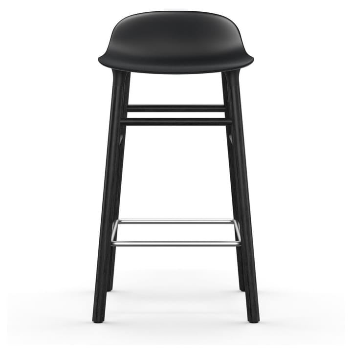 Form Chair Barstuhl lackierte Eichenbeine 65cm, Schwarz Normann Copenhagen