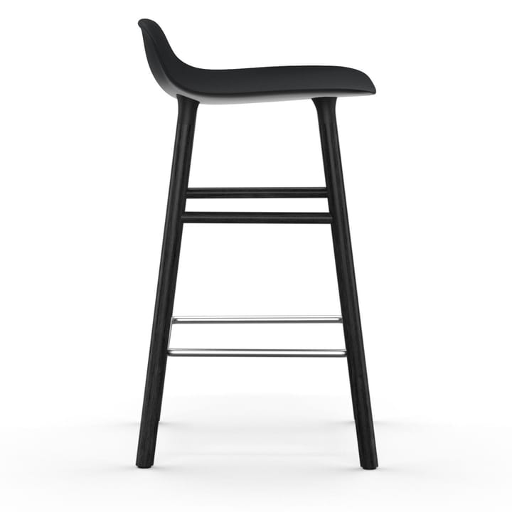 Form Chair Barstuhl lackierte Eichenbeine 65cm, Schwarz Normann Copenhagen