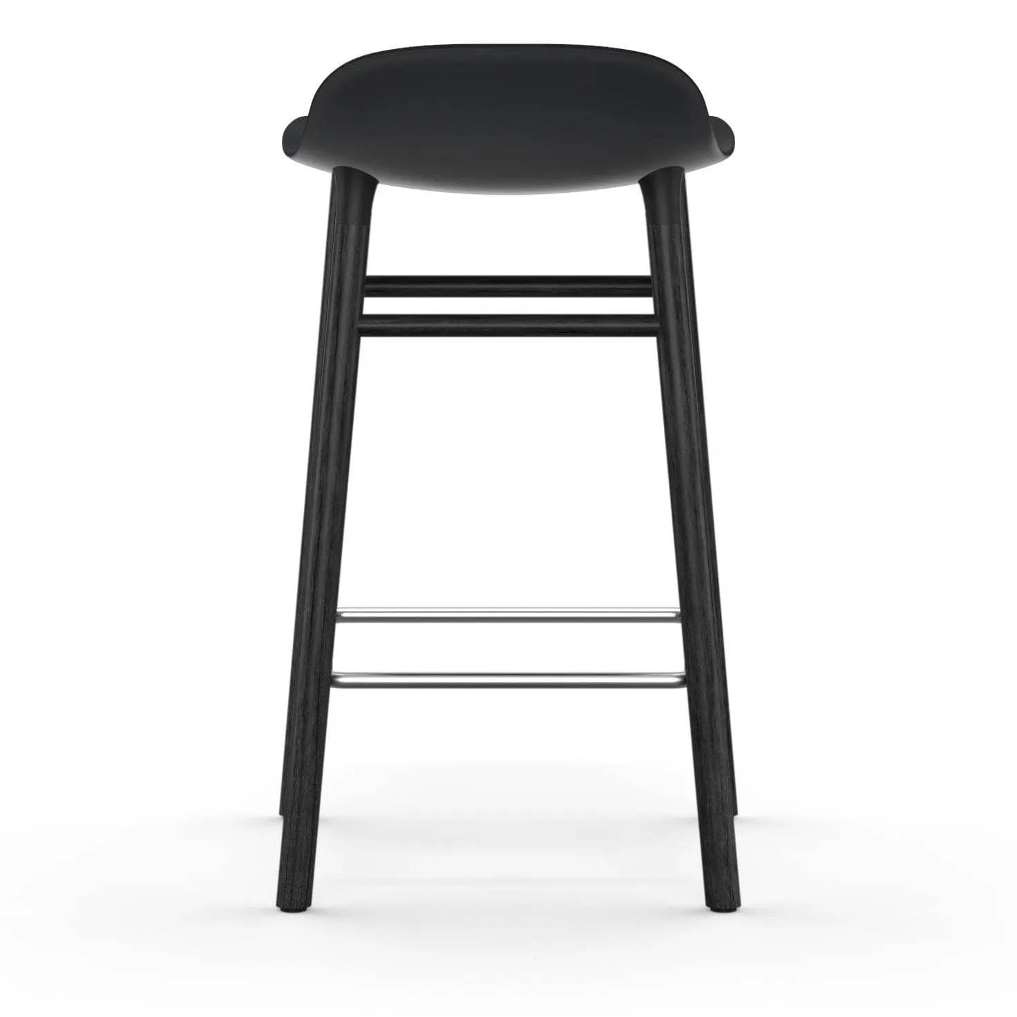 Form Chair Barstuhl lackierte Eichenbeine 65cm, Schwarz Normann Copenhagen
