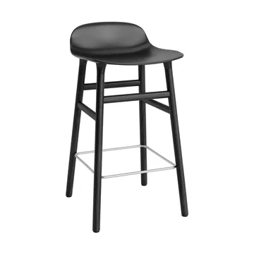 Form Chair Barstuhl lackierte Eichenbeine 65cm - Schwarz - Normann Copenhagen
