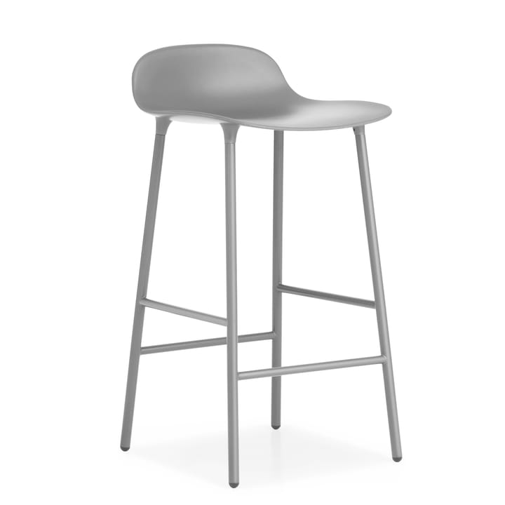 Form Chair Barstuhl metallBeine, Grau Normann Copenhagen