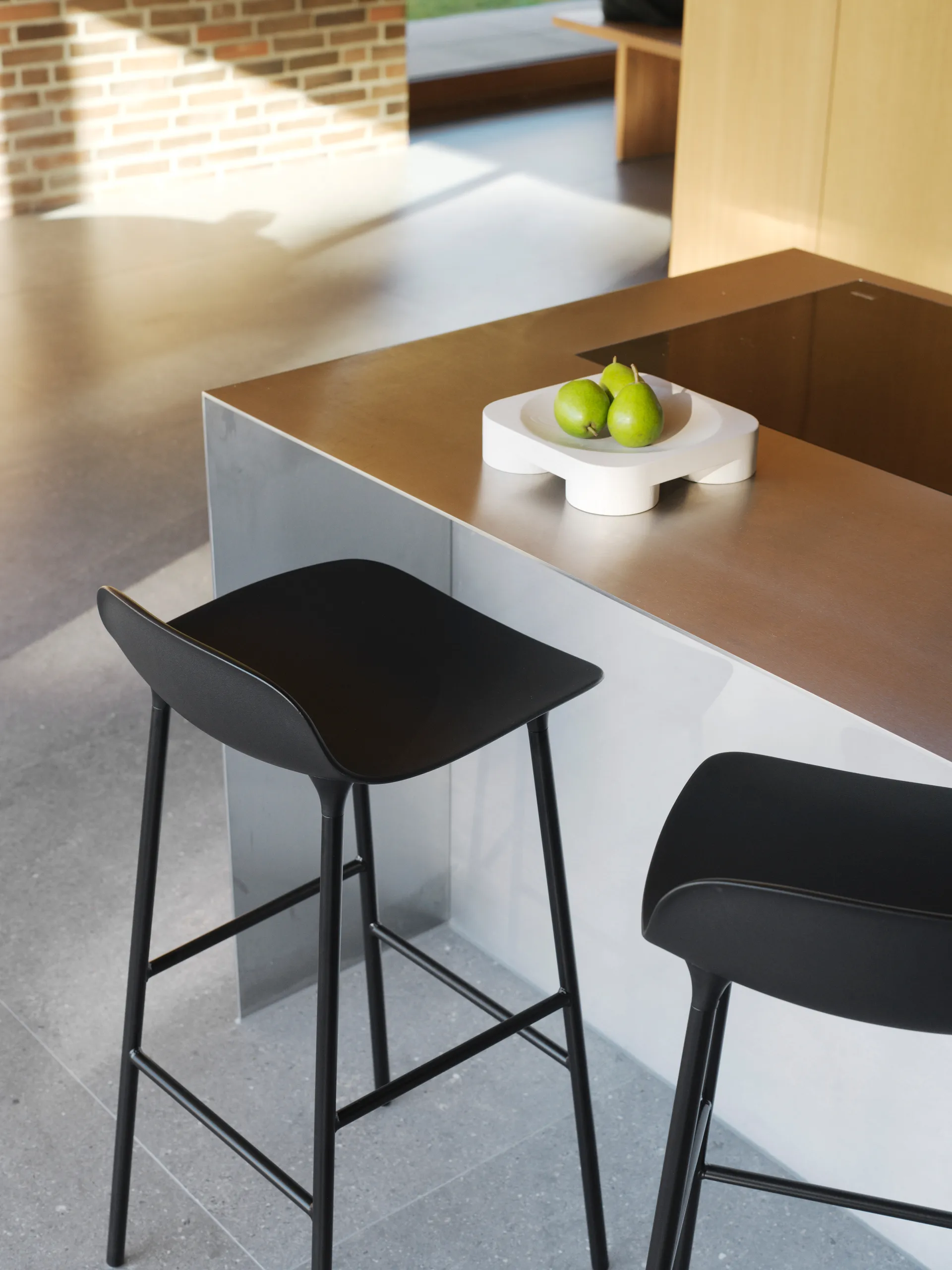 Form Chair Barstuhl metallBeine, Schwarz Normann Copenhagen