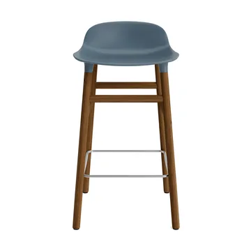 Form Chair Barstuhl valnötsBeine - Blau - Normann Copenhagen