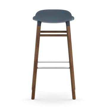 Form Chair Barstuhl valnötsBeine - Blau - Normann Copenhagen