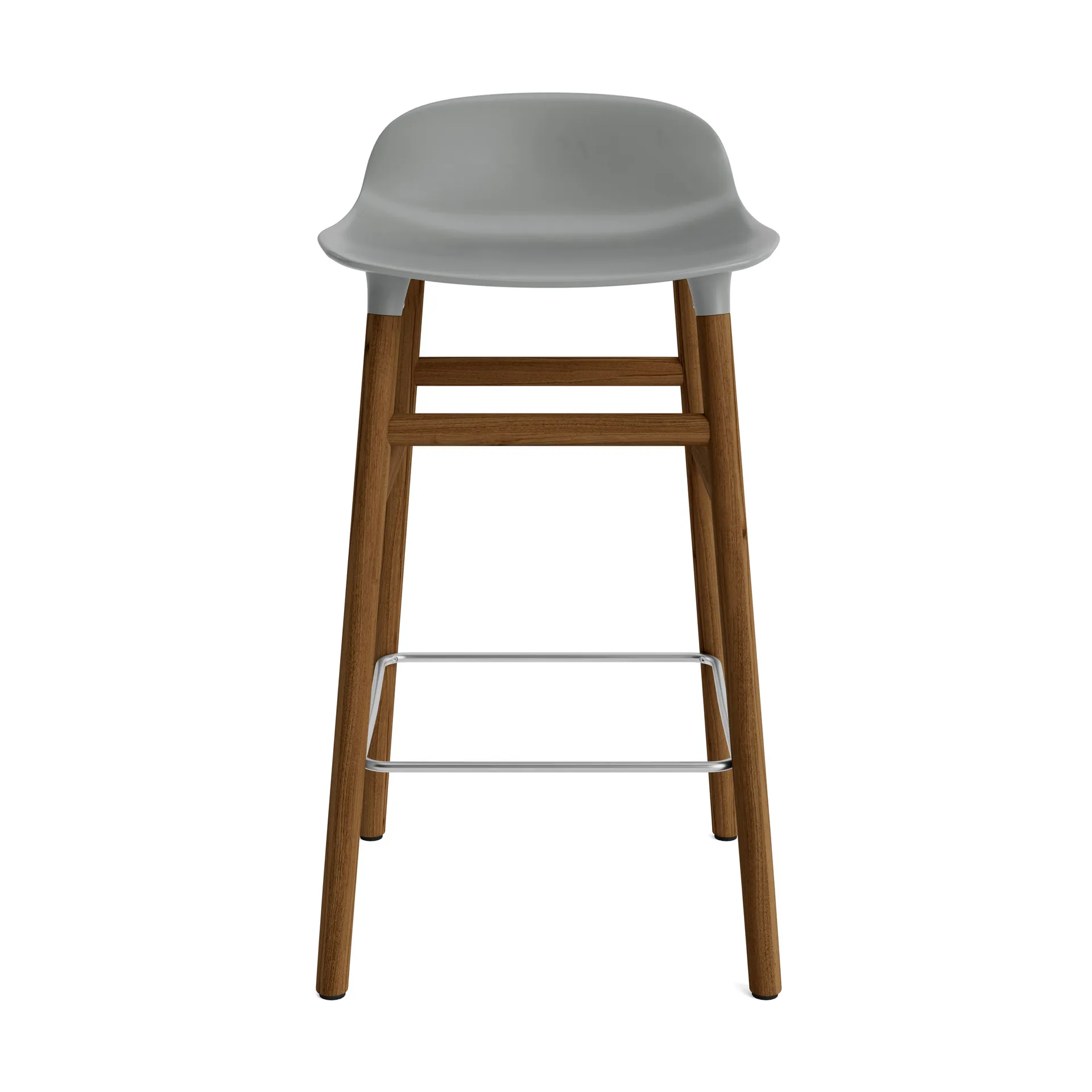Form Chair Barstuhl valnötsBeine, Grau Normann Copenhagen