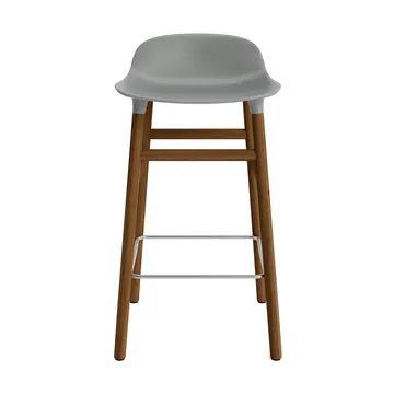 Form Chair Barstuhl valnötsBeine - Grau - Normann Copenhagen