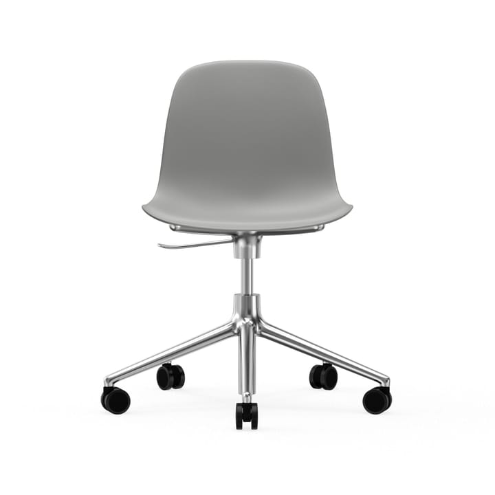 Form chair drehbar, 5W Bürostuhl, Grau , Aluminium, Rollen Normann Copenhagen
