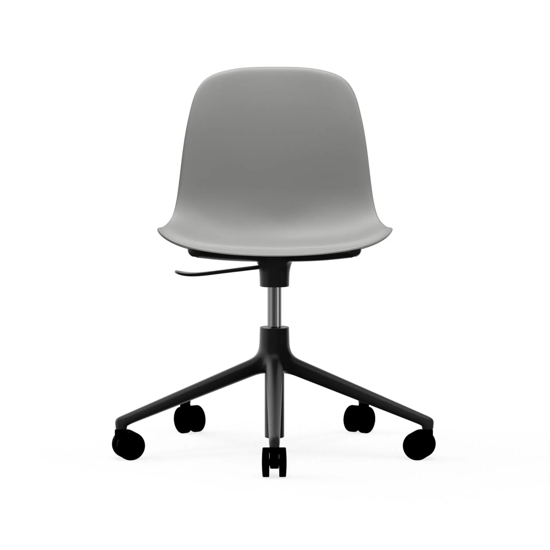 Form chair drehbar, 5W Bürostuhl, Grau , schwarzes aluminium, rollen Normann Copenhagen