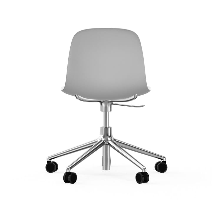 Form chair drehbar, 5W Bürostuhl, Weiß, Aluminium, Rollen Normann Copenhagen