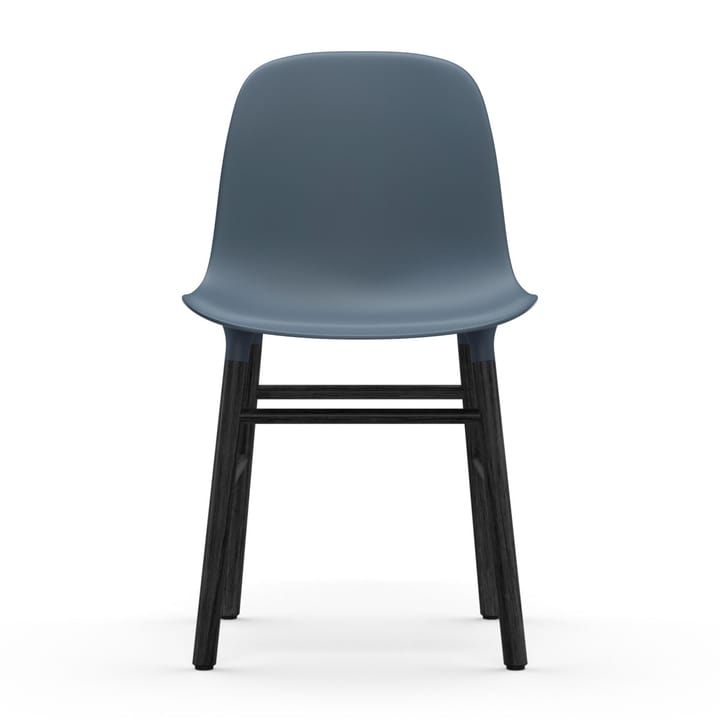 Form Stuhl schwarze Beine, Blau Normann Copenhagen