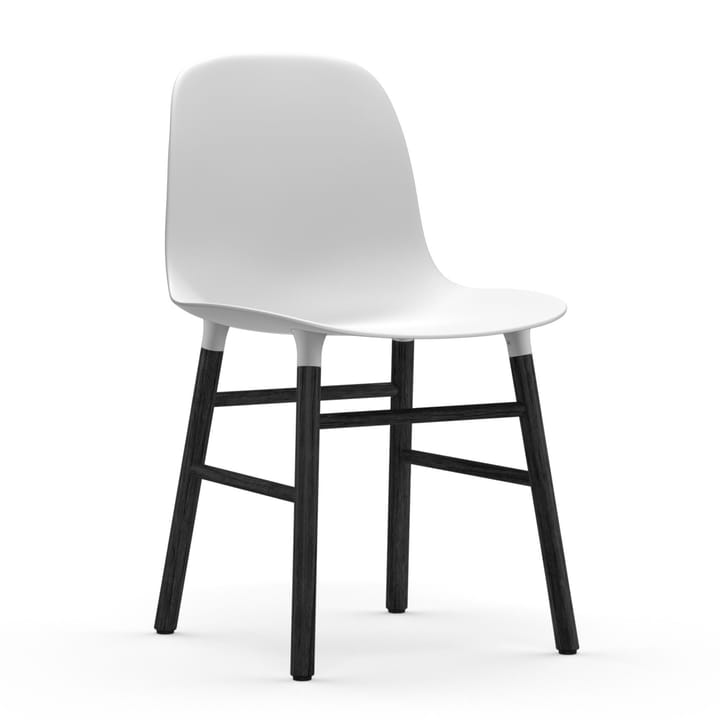 Form Stuhl schwarze Beine, Weiß Normann Copenhagen