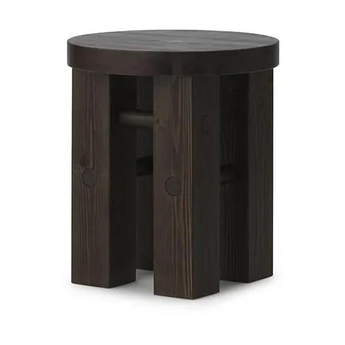 Fyr runder Hocker 45 cm - Dark brown, Ø40x45 cm - Normann Copenhagen