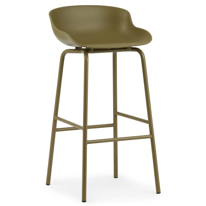 Hyg Barstuhl Metallbeine 75cm - Olivgrün - Normann Copenhagen