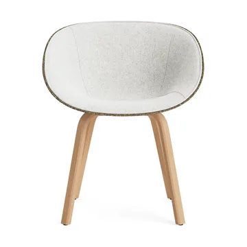 Mat Armchair Armlehnstuhl mit Vorderpolsterung - Hallingdal 110-seaweed-beech - Normann Copenhagen