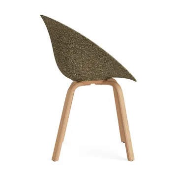 Mat Armchair Armlehnstuhl mit Vorderpolsterung - Hallingdal 110-seaweed-beech - Normann Copenhagen