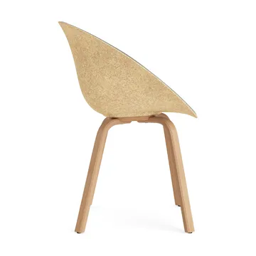 Mat Armchair Armlehnstuhl mit Vorderpolsterung - Remix 133-hemp-beech - Normann Copenhagen