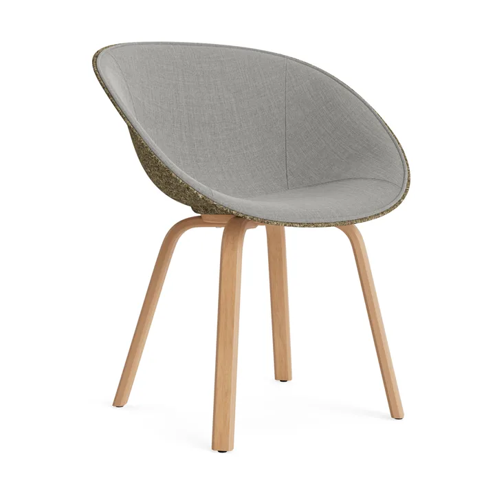 Mat Armchair Armlehnstuhl mit Vorderpolsterung - Remix 133-seaweed-beech - Normann Copenhagen
