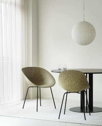 Mat Armchair Sessel - Seaweed-black steel - Normann Copenhagen