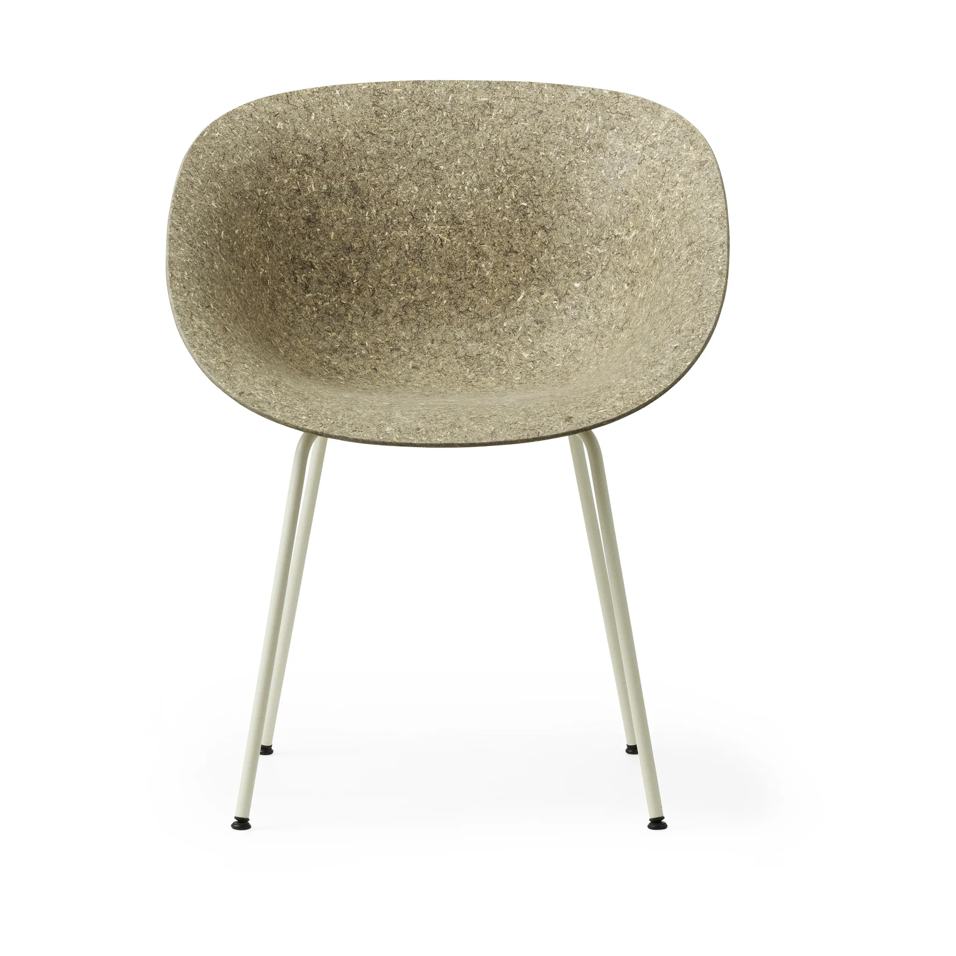 Mat Armchair Sessel, Seaweed-cream steel Normann Copenhagen